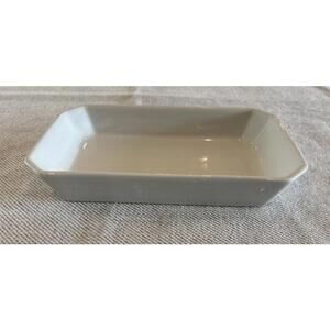 Vintage Pillivuyt France Porcelain Rectangular Baker White Gratin Dish 9.5x5 #62